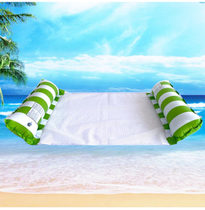 【Local Delivery】Foldable Water Hammock Recliner Inflatable Floating Swimming Mattress Sea Pool Party Toy Lounge Bed