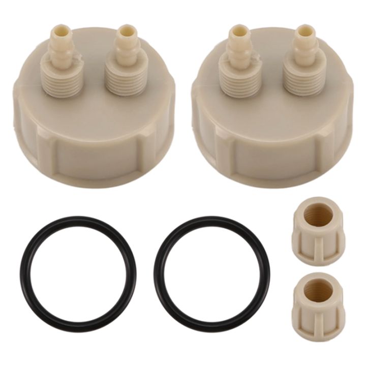 Niniang Aquarium Multifunctionele 4 Stuks DIY CO2-systeem Kits Generator Flessendop Vis Tank Dioxide DIY Reactor Schroefdop