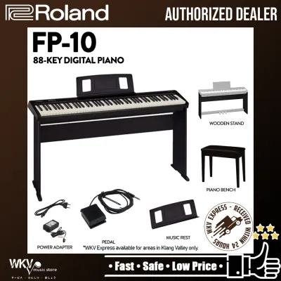 Roland FP-10 88-key Digital Piano Home Package - Black (FP10 FP 10)