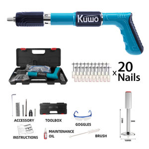 Free 220 Nails Nail Gun Heavy Duty Nail Gun Power Tool Concrete Nail Gun Manual Mini Steel Silent Wall Ceiling Nail Punch