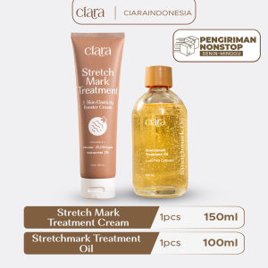 Ciara Stretch Mark Treatment & Skin Elasticity Booster Cream X Stretchmarks Treatment Oil Stretchmarks pemudar Stretchmarks solusi penghilang Stretchmarks  perawatan Stretchmarks booster penghilang stretchmarks 1 bulan