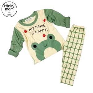 Bộ quần áo dài tay bé trai đồ bộ thun lạnh Minky Mom đồ ngủ cho bé 7- 28 kg TD-IN46