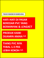 PVC Curtain - Tebal 2 mm Lebar 20 cm - Tirai Pemisah Ruangan - Tirai Pintu Plastik. 