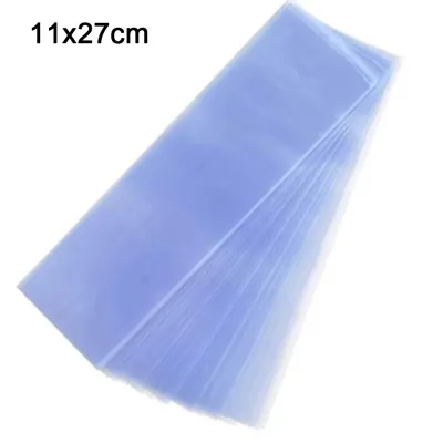 BEANTEN 50Pcs Dustproof Remote Control Shrink Wrap Bags PVC Shrink Wrap Oilproof Transparent Heat Shrink Film Bags Practical Heat Shrinkable Dustproof Sleeve TV Remote Control