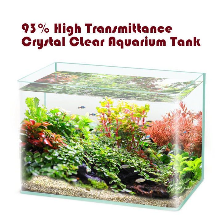 93% High Transmittance Crystal Clear Wide Angle Aquarium Glass Fish ...