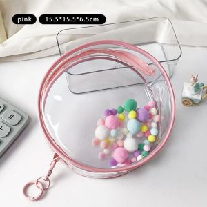 【Zdandan】Baby  กระเป๋าใส่ตุ๊กตา กระเป๋าใส PVCกระเป๋าตุ๊กตา กันฝุ่น มาการอง ฟรีพวงกุญแจ ลูกบอลสีสุ่ม