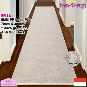 Tren-D-rugs Karpet permadani polos estetik modern bulu alas lantai lorong runner koridor lobby hotel panjang anti slip minimalis 70 cm x 300 cm - NMs