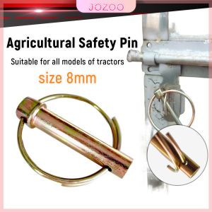 Jozoo 1Pc Heavy Duty M8 Safety Insurance Pin Agricultural Tractor Hanging Pin