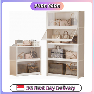 【Pure Care】 Dustproof Bag Storage Cabinet with Flip Door/Transparent Multilayer Rack