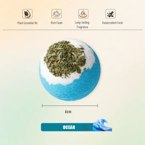 🇸🇬Kizyo 100g Handmade Bath Bomb Natural Salt Bath Bombs Dried Flower Petals Bubble Bath Skin Care Relaxation Spa