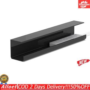 [ToolOutlet]Cable Storage Rack Self Adhesive Metal Cable Tray Basket for Power Strip Adapter Organizer