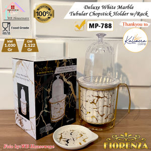 Tempat sendok garpu sumpit + tutup motif Marble FIORENZA MP/MH/MT-788