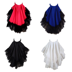 Lace Faux Collar Elegant Neckpiece Detachable Collar for Sweater Dresses Blouses Victorian Collar for Stage Performances