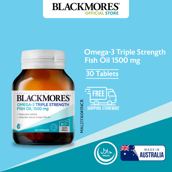Blackmores Omega3 Triple Strength Fish Oil 1500mg Benefits for Heart