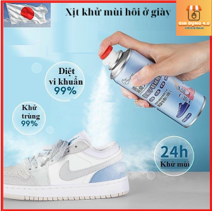Chai xịt hương thơm chống hôi chân khử mùi giày dép diệt khuẩn hiệu quả đến 99% công nghệ NHẬT BẢN