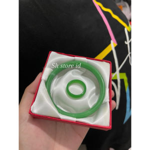 SET GIOK GELANG DAN CINCIN TERBARU PRIA DAN WANITA GELANG GIOK ASLI