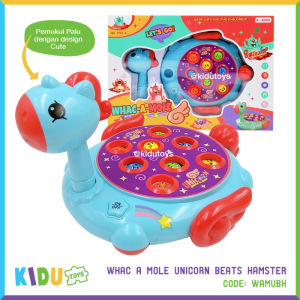 Mainan Anak Pukul Pukulan Whac A Mole Unicorn Beats Hamster Kidu Toys