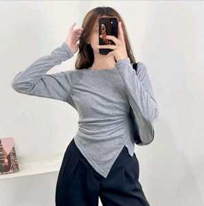 YOORA TOP | Atasan Knit Wanita Lengan Panjang Top Blouse Long Sleeve Korean Style