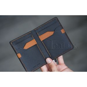 Ví Da Epsom Dáng Đứng Handmade LEALUX Epsom Wallet 3