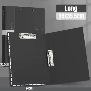 OUTDOORMORE Classic A4 Double Strong Clips File Folder Portfolio With Spring Clamp For Commercial