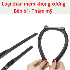 [LOẠI CAO CẤP] 1 Cặp gạt mưa khung mềm xe Toyota Vios Wigo Corolla Altis Camry Innova Fortuner Yaris Avanza Rush Hiace Land Cruiser Prado Alphard thanh chổi cần gạt mưa silicon mềm cao cấp  gạt kính xe oto thanh gạt nước mưa