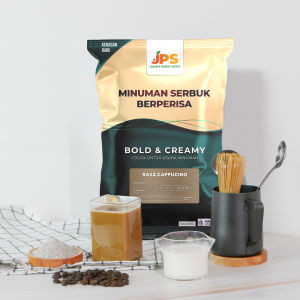 JPS Plain Cappucino 1 kg Premium Bubuk Minuman Tanpa Gula / Serbuk / Powder