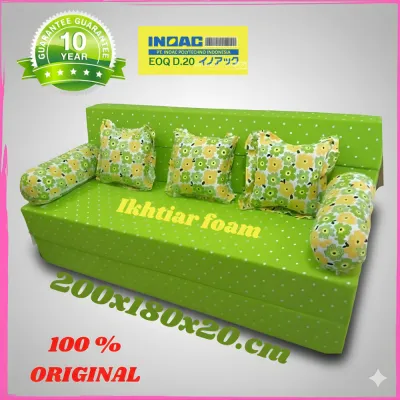 Sofa bed Inoac Sofabed no1 Busa Inoac Ukuran 200X180X20 dan 15cm Busa EOQ D20 garansi anti kempes