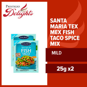 Santa Maria Tex Mex Fish Taco Spice Mix 25g Bundle of 2