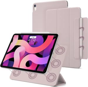 MD Magnetic iPad Air 5/4 Case Upgrade Smart Folio for iPad Air 5th/ 4th Gen 10.9 (2022/2020) Trifold Stand Case Auto Sleep/Wake Support Wireless Charging Waterproof Greaseproof Stain-Resistant