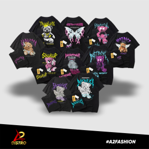 KAOS ANAK USIA 5-14th & DEWASA MOTIF BERUANG KEBALIK // KAOS BERUANG KEBALIK // KAOS MURAH/ KAOS RIL PIC/ KAOS TEDDY BEAR ANAK ONE PIECE