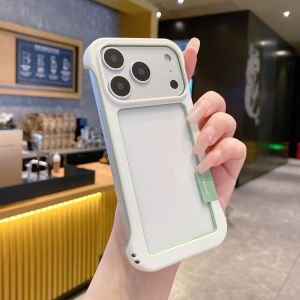 For iPhone 17Pro Max Colorful TPU Bumper Frame Case for iPhone 16 15 14 13 12 11 Pro Max Plus X XS Max Silicone Protection Cover