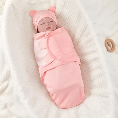 MIRELINA Adjustable Newborn Sleeping Bag Cotton Soft Baby Blanket Warm Newborn Wrap Unisex Infant