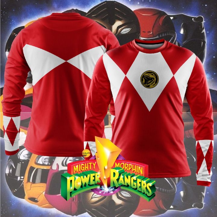 [READY STOCK] POWER RANGERS MIGHTY MORPHIN RED COSPLAY BAJU KANAK-KANAK ...