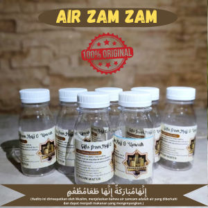 Air Zam zam Kemasan Botol 80ml 100% ORIGINAL Air zamzam Asli Untuk Kesehatan Oleh-oleh Haji Umroh