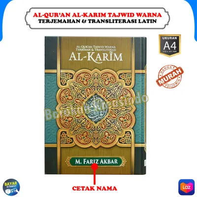 Alquran 30 Juz Lengkap Tajwid Warna Warni Ukuran Besar dan Sedang Al Karim Al Quran Terjemahan Latin