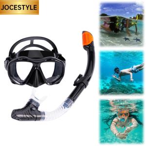 Dry Snorkel Set Anti-Fog Scuba Diving Mask Professional Snorkeling Gear Swim Dive Mask for Snorkeling Scuba Diving