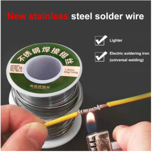 เบาลวดบัดกรีสแตนเลสเชื่อมลวดดีบุกทองแดงเหล็กนิกเกิลแบตเตอรี่ขั้วโลกชิ้นลวดบัดกรีต่ำละลาย