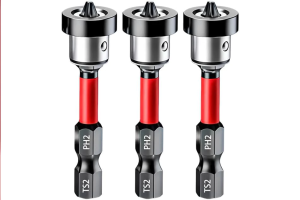 3pcs Drywall Screw Setter Magnetic Positioning Screwdriver Bits PH2 Bits 1/4" Hex Shank Drywall Screw Bit Plasterboard Screws Locating Batch Head Drilling Tools