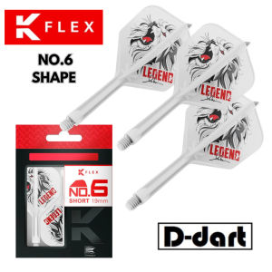 TARGET K FLEX DARTS FLIGHT-【No.6 / No.2】PAUL LIM THE LEGEND K-Flex Integrated Dart Flights and Shafts 3Pcs/Pack