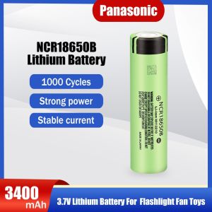 1pc 3.7V 3400mAh Panasonic 18650 NCR18650B Rechargeable Lithium Battery for Flashlight Clock Camera Flashlight Powerful Toy Car Fan