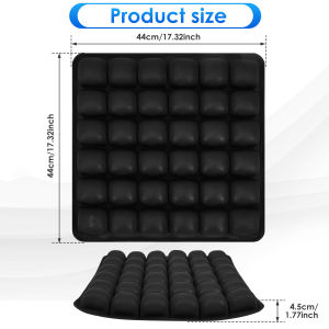 Inflatable Seat Cushion 3D Air Bags Travel Cushion Lightweight Breathable Anti Pressure Ulcer Cushion for Car Office Chair Home