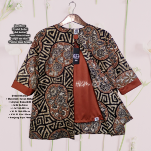 Atasan Batik Cewek Blus Terbaru Cantik Katun Adem Halus Pakaian Kerja Kantoran Mix Bolero Baju Mewah