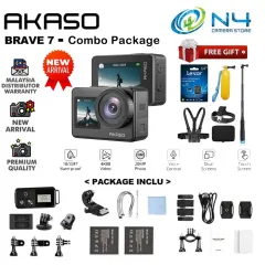 Akaso V50X Native 4K30fps WiFi Action Camera With EIS Touch Screen 131ft.  Waterproof Remote Control [ r Package ] ( Ship From Malaysia ),  Photography, Video Cameras on Carousell