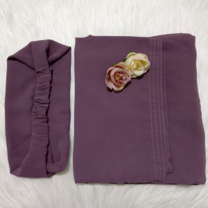 BISA COD! Hijab Instan Dua Layer Non Pet Jumbo Kode JIHAN-5XL Bahan Ceruty Babydoll By Ory AjeZas Coll