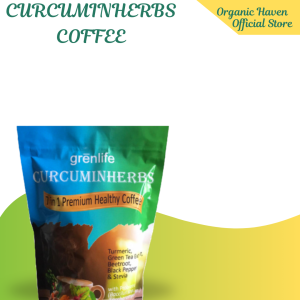 CURCUMINHERBS [1 Pouch] 100% Organic Turmeric Curcumin Herb Coffee Natural for Arthritis Gout Joint Pain High Antioxidant Capacity Helps Alzheimers Disease Heart Problem Uric Acid Bioactive Compounds Boost Brain-Derived Neurotrophic Curcumin Elixir