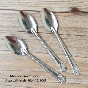 12PCS Stainless Steel Silver Spoons Seasoning Spoon Dessert Spoon Feeding Spoon Tableware Utensils