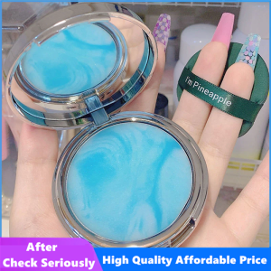 Bilian Candy Bella Blue Sky Cloud Makeup Setting Cream with Powder Puff Oil Control Cover Pores Waterproof Silky Delicate and Skin Friendly Texture Natural Nude Makeup Long-lasting Face Makeup