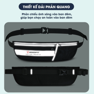 Túi đeo hông chạy bộ GoodFit  GF122RB chống nước có ngăn đựng  nước
