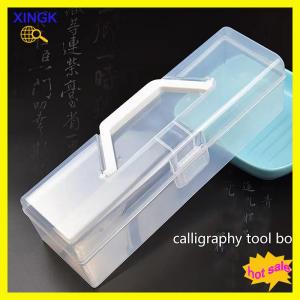 XINGK Brush Storage Box Calligraphy Toolbox Utensils Portable Art Storage Box