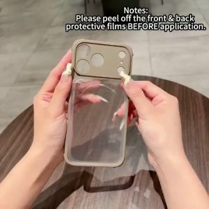 Ốp điện thoại trong suốt chống sốc độ nét cao cho iPhone 17 16 15 14 13 Pro Max Plus Air 17ProMax 16e vỏ lưng mềm TPU